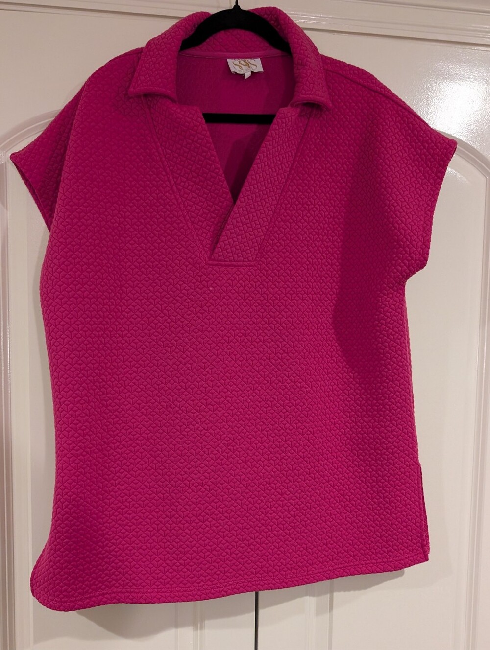 SSYS Diamond Quilted Magenta Every Day Top - Picture 2 of 2